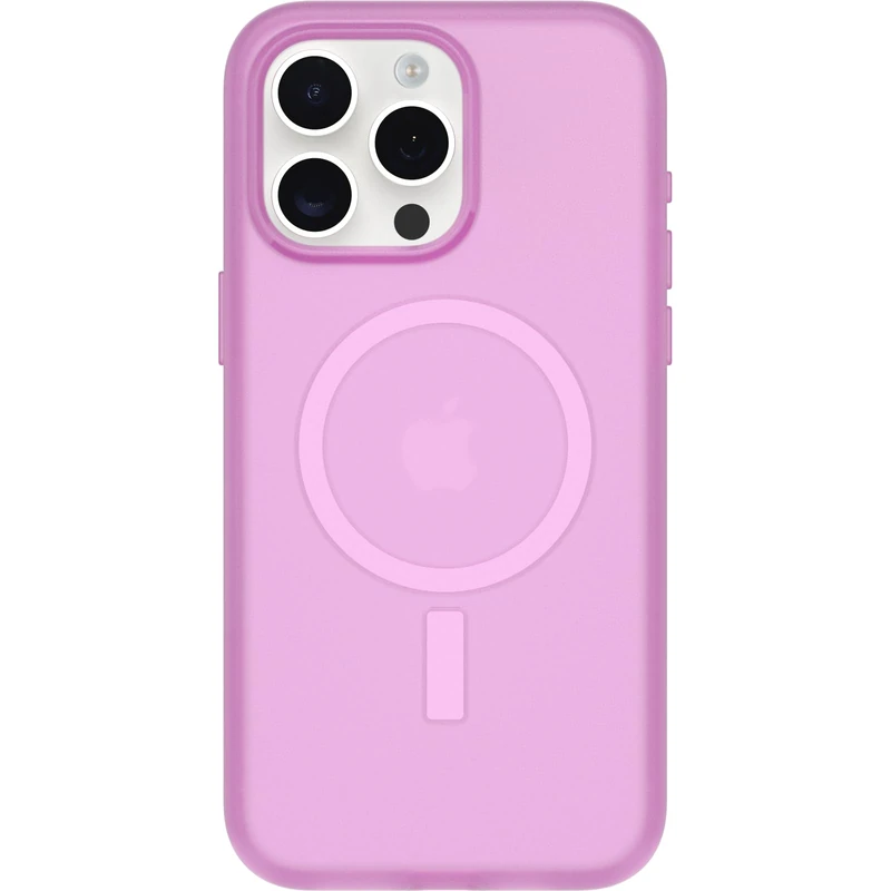 OtterBox Symmetry Series Soft Touch for MagSafe for iPhone 15 Pro Max - Beet It (Purple), Sleek Rubber Design, Smooth Finish, Camera Bumpers, and Protective Screen Lip
