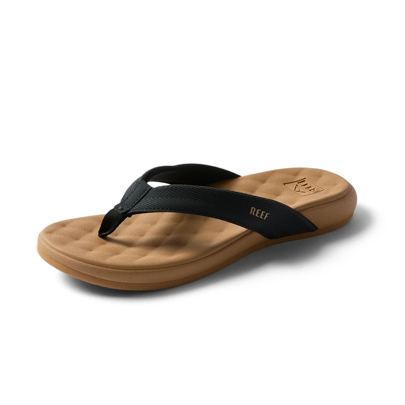Reef WOMENS SANDALS, CUSHION MELODY, BLACK/TAN, 7 UK