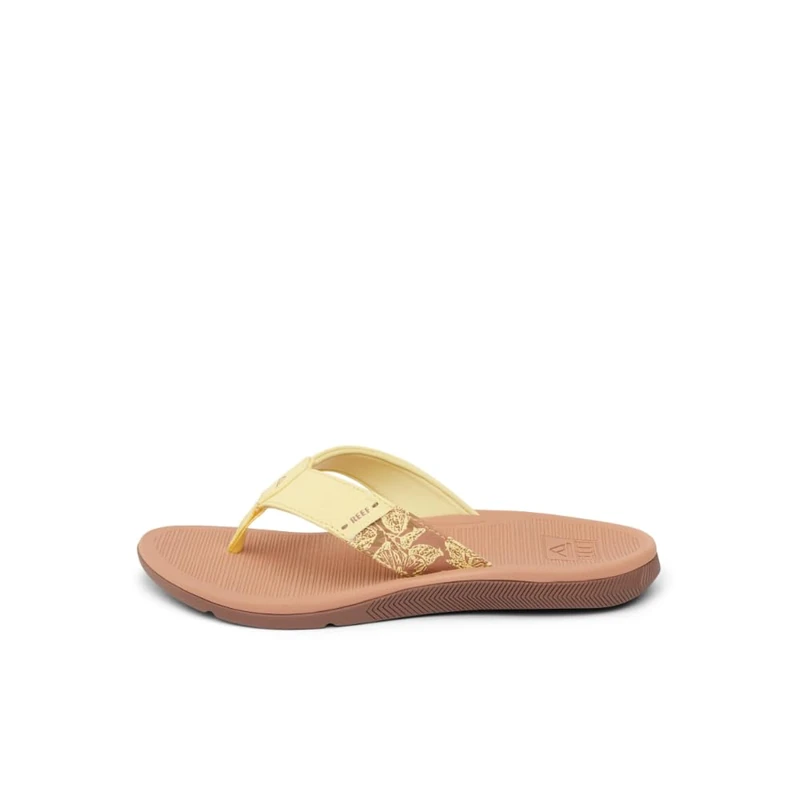 Reef Women's Santa Ana Flip-Flop, Pale Banana, 8 UK