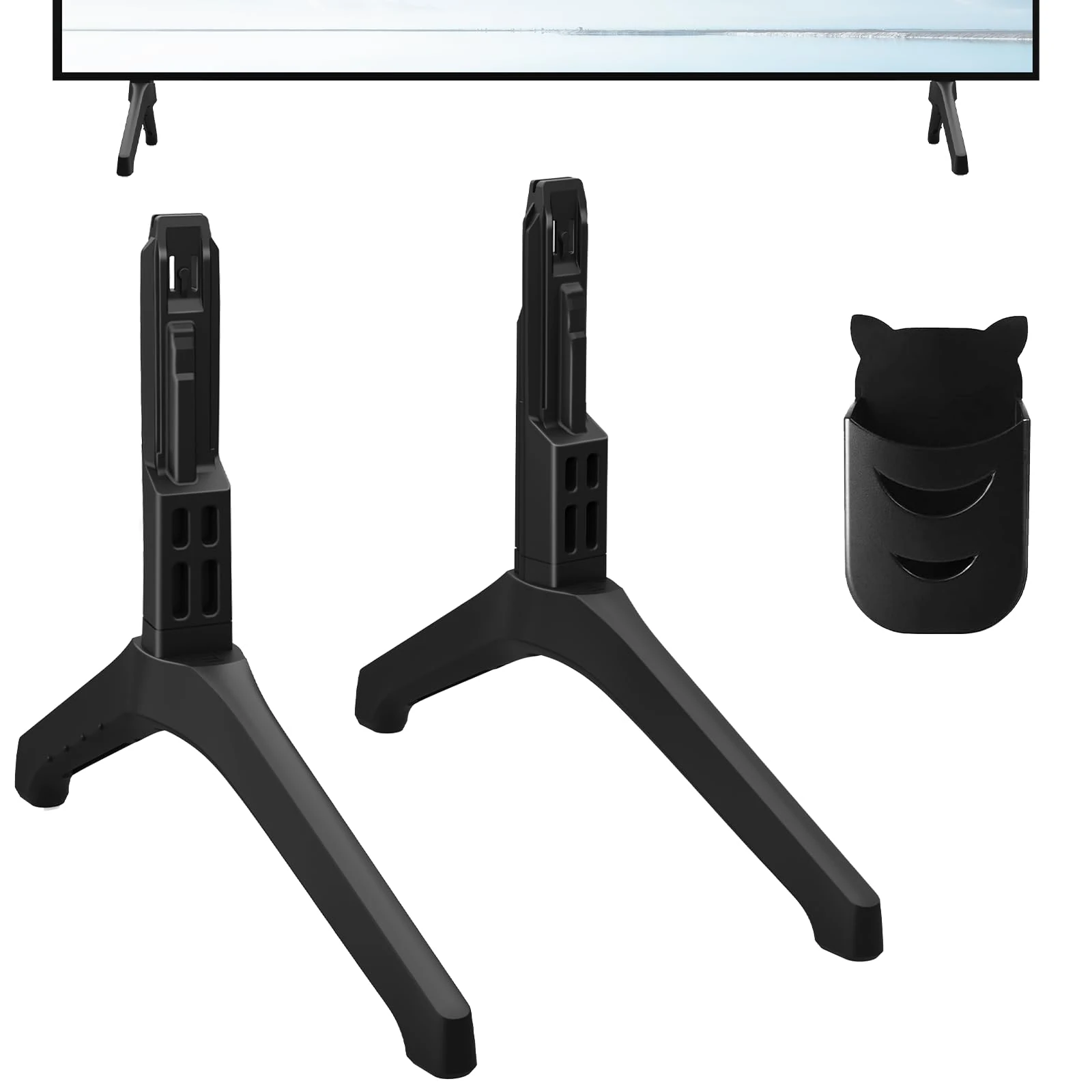 TV Legs for Samsung TV Stand Replacement for UE50TU7020KXXU UE50TU7100KXXU UE55TU7092UXXH UE58TU7100KXXU LH50BETHLGFXZA Not Universal TV Base Pedestal Feet Only for the Samsung Tv Models We Listed