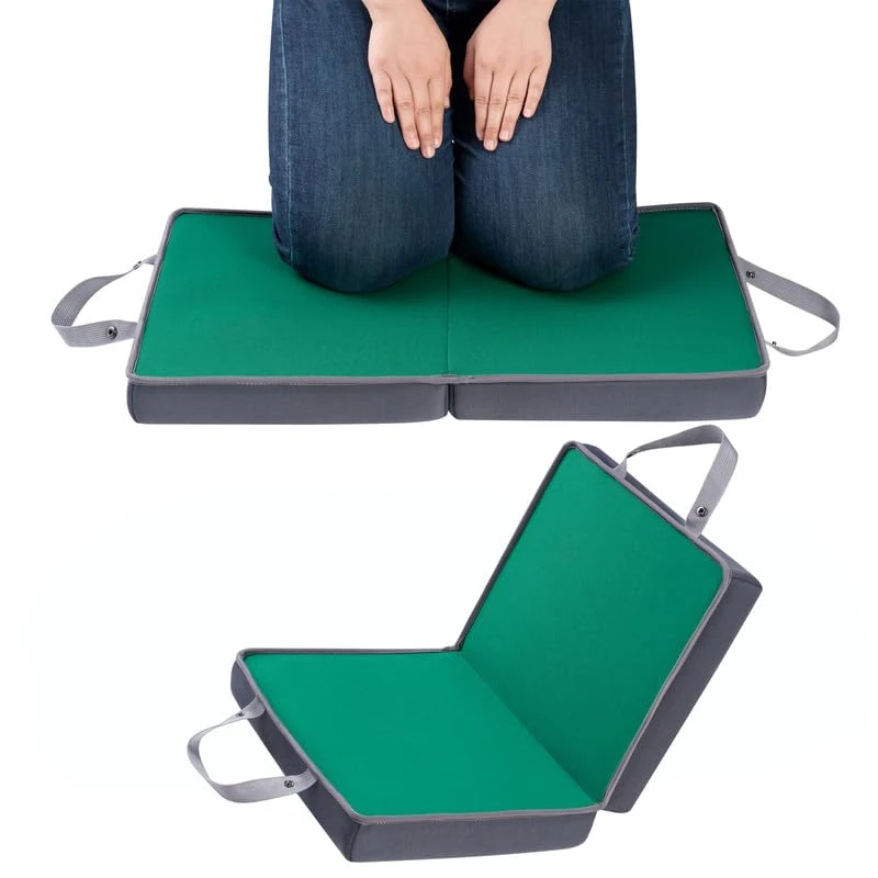 Garden Kneeling Pad, Large Size 62x35x6cm Soft Durable High Density Thick Foam Kneeling Pads, Kneeler 6CM Thick With Carry Handle,Gardening Tool Cushion Kneeling Mat Foldable for Gardening