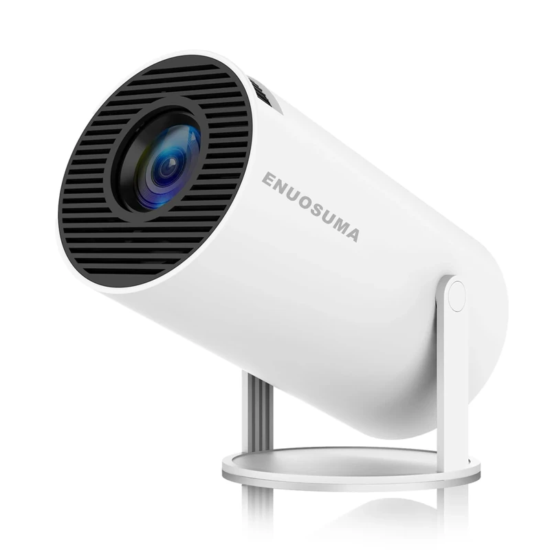 Mini Projector,Support 4K 1080P Portable Projector with Dual Band WIFI6 5G Wireless 5.0 Bluetooth Android 11, 200 ANSI Lumens, 180° Rotatable, Auto Keystone Correction, 35"-130" Screen Video Projector