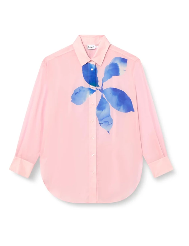Desigual Shirt_Water Flower, 3035 Pink Stick, S/M