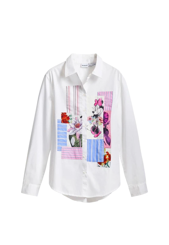 Desigual CAM_Flowers Minnie, 1000 White, XS