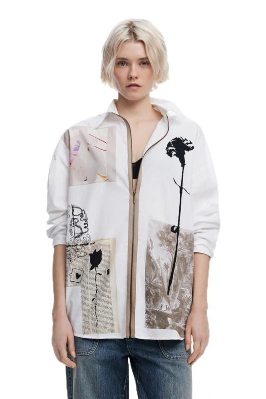 Desigual Shirt_RECORTES_Lacroix, 1000 White, S/M