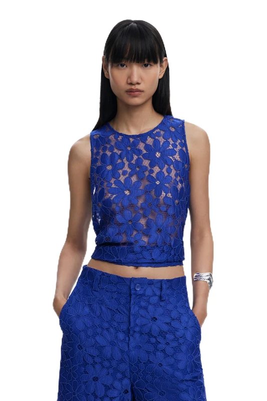 Desigual BLUS_TÁNATOS, 5036 Blue Klein, XL