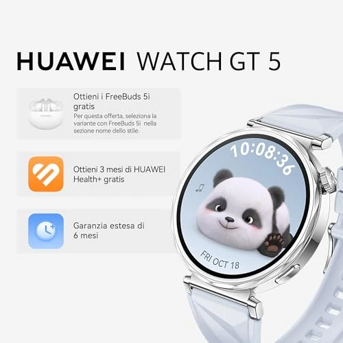 HUAWEI Watch GT 5 41 mm Smartwatch, Stylish Design, New Running and Cycling Mode, Health Monitor, 7 Days Battery Life, iOS and Android, Blue