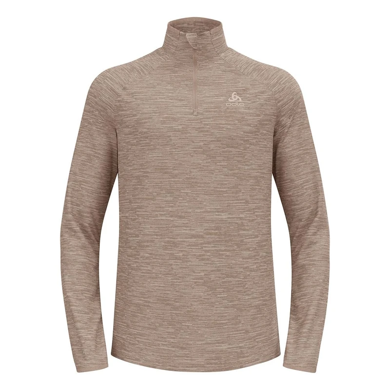Odlo Men's Laufshirt Herren Langarm Essential Thermal Männer I Sport Oberteil I Midlayer I Fitness Shirt Sweater, Cinder Melange, S