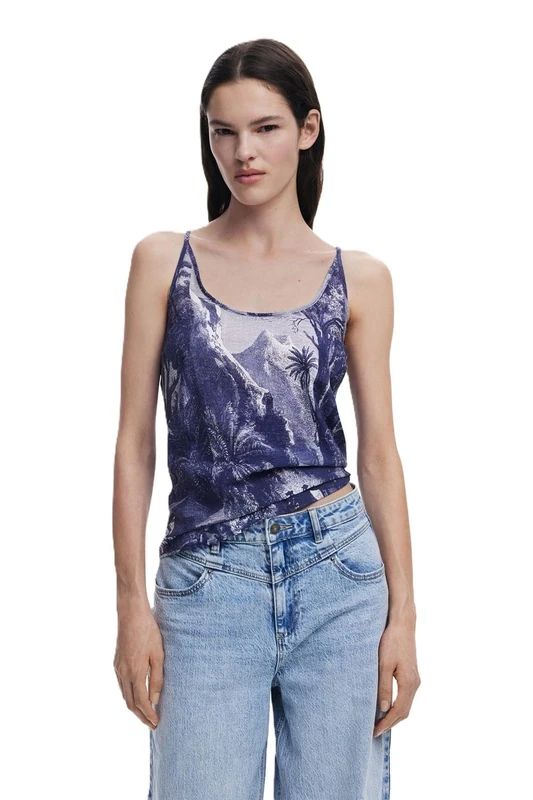 Desigual TS_Paradise_Lacroix, 5000 Navy, M