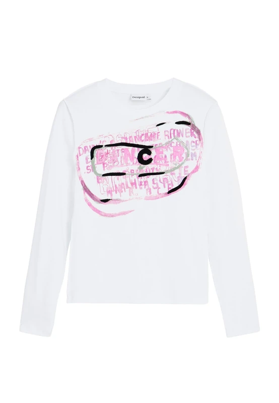 Desigual REPRIS_TS_Delicate, 1001 RAW, L White