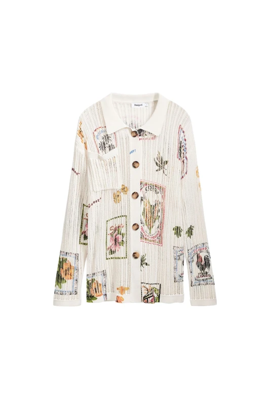 Desigual JERS_BASSEL, 1001 RAW, L White