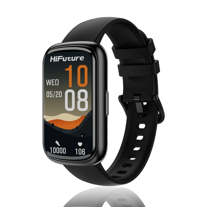 HiFuture EV02 Smart Watch - 1.47 Inch IPS Display - Black - Image 1