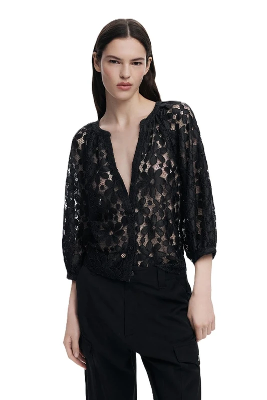 Desigual BLUS_MUSAS, 2000 Black, M