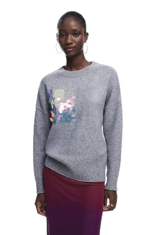 Desigual REPRIS_JERS_Smug, 2001 Neutral Gray, L