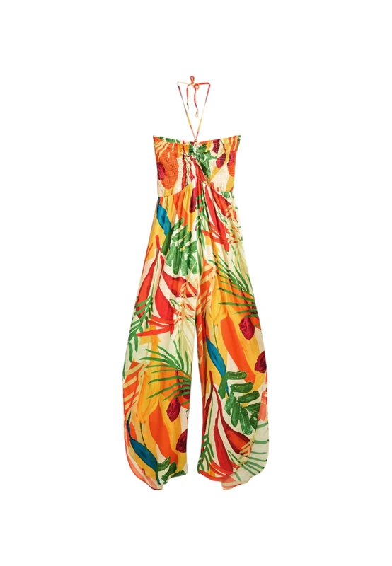 Desigual Bahamas Tropical Jumpsuit 25SWMW03 White