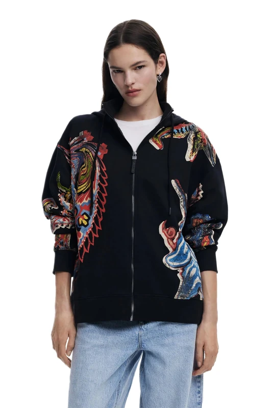 Desigual Sweat_Melted Paisleys_, 2000 Black, L/XL
