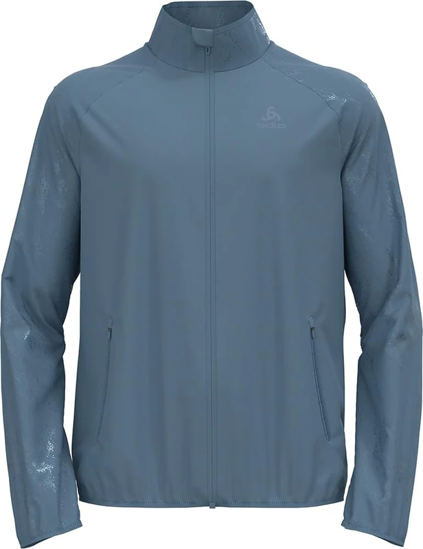 Odlo Men's Laufjacke Herren Essential Light Reflective I Jacke Atmungsaktiv Running Jacket, Provincial Blue, XL