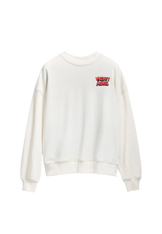 Desigual SWEAT_MICKEY MOUSE, 1001 RAW, S White