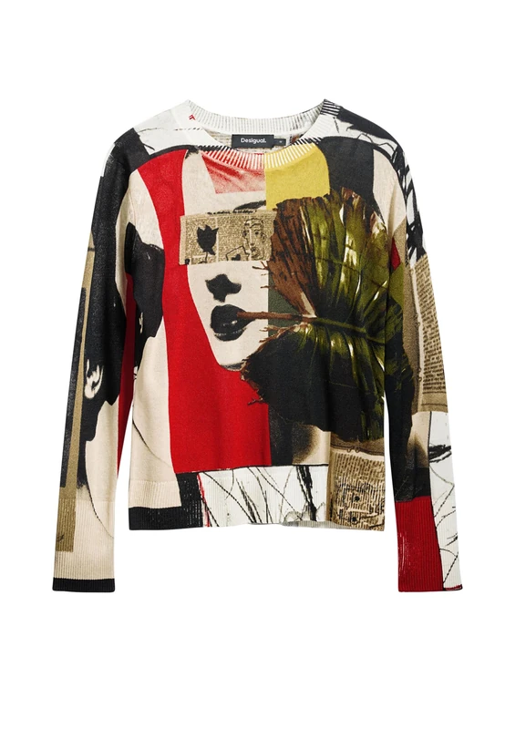 Desigual Collage Jumper Designed by Mr. Christian Lacroix 25SWJF27
