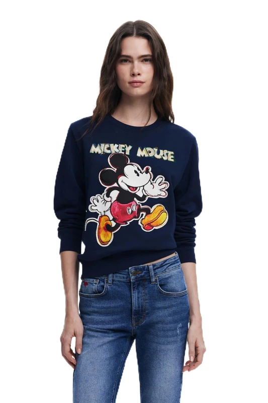 Desigual SWEAT_AVERY MICKEY, 5000 NAVY, XXL