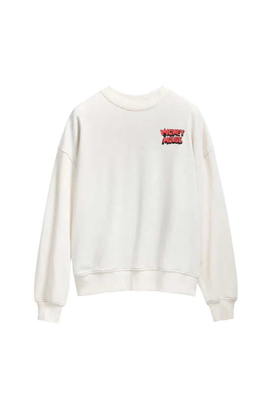 Desigual SWEAT_MICKEY MOUSE, 1001 RAW, M White