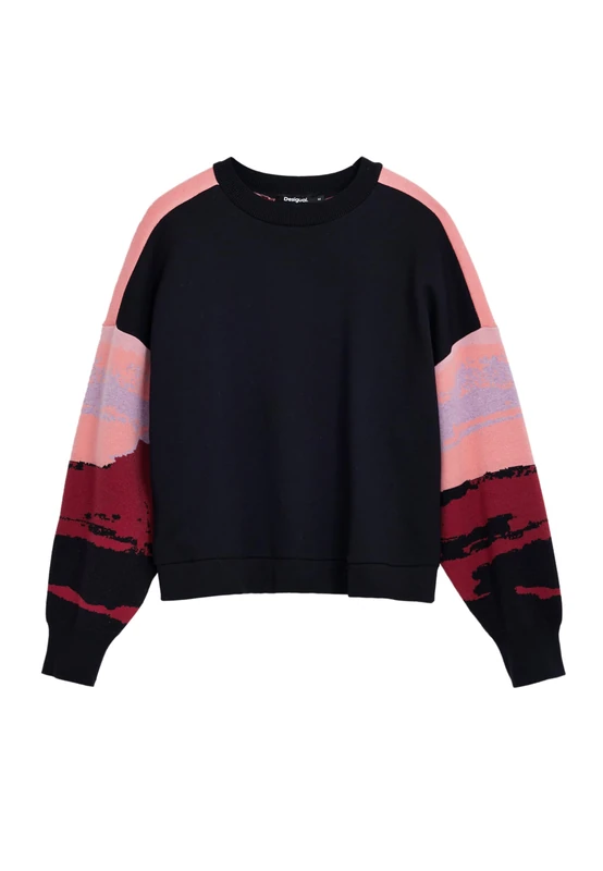 Desigual REPRIS_SWEAT_KARLA, 2000 BLACK, L