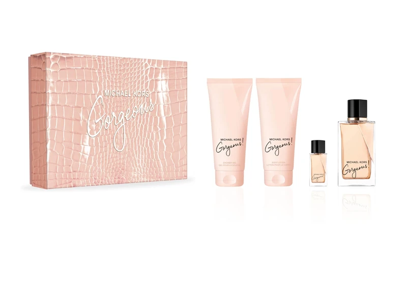 Michael Kors Gorgeous Natural Eau De Parfum Spray 4-Pieces Gift Set for Women