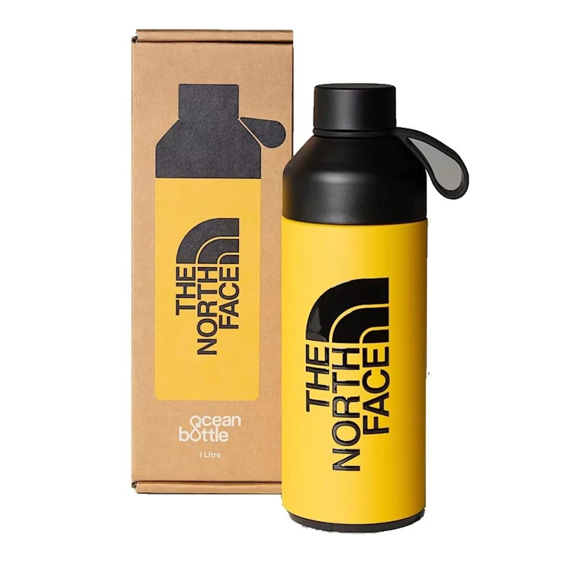 The North Face Unisex Water Bottle, Summit Gold/Tnf Black, 1 L
