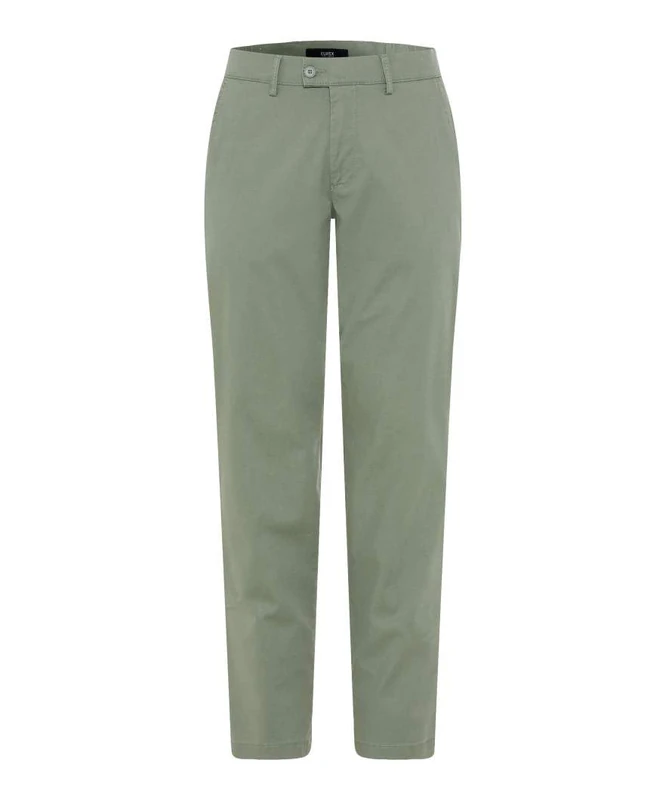Eurex by Brax Men's Thilo Baumwoll Struktur Qualität Trouser, 35 Sage, 32W x 32L