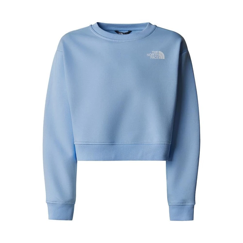 The North Face Kids Crop Oversize Cutline Crew Sweatshirt, Cornflower, 14 Years