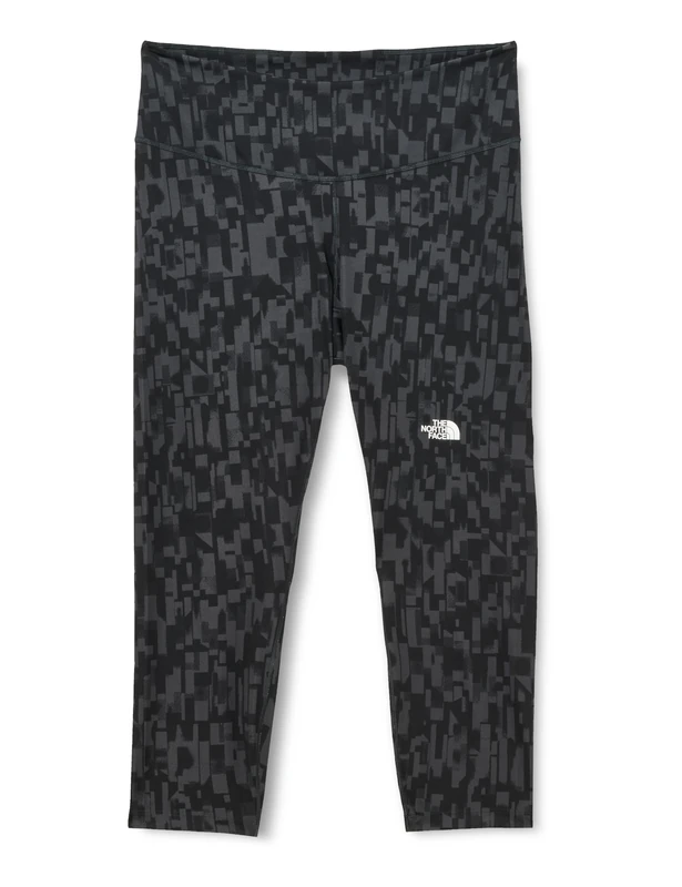 The North Face Women's Plus Flex High Rise 25In Print Leggings, Asphalt Grey Patchwork, 36-38