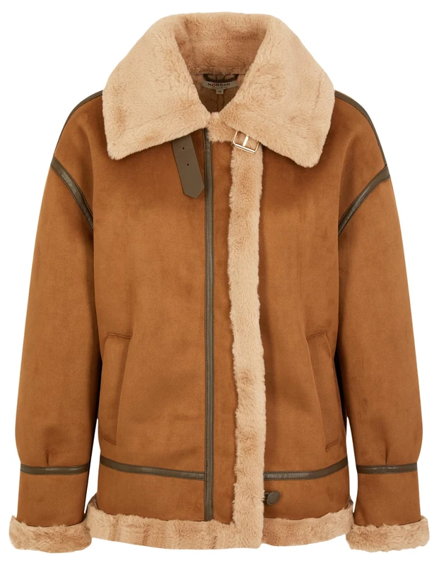 Morgan Women's 242-GROWN Coat, Cognac Type, 40