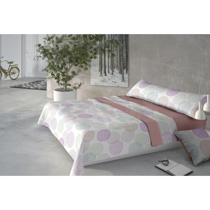 Pierre Cardin 3-Piece Bed Sheet Set, 135 x 200 cm, 100% Polyester, 190 g/m², Top Sheet 210 x 270 cm, Pillowcases 45 x 155 cm, Coral Doris Pink