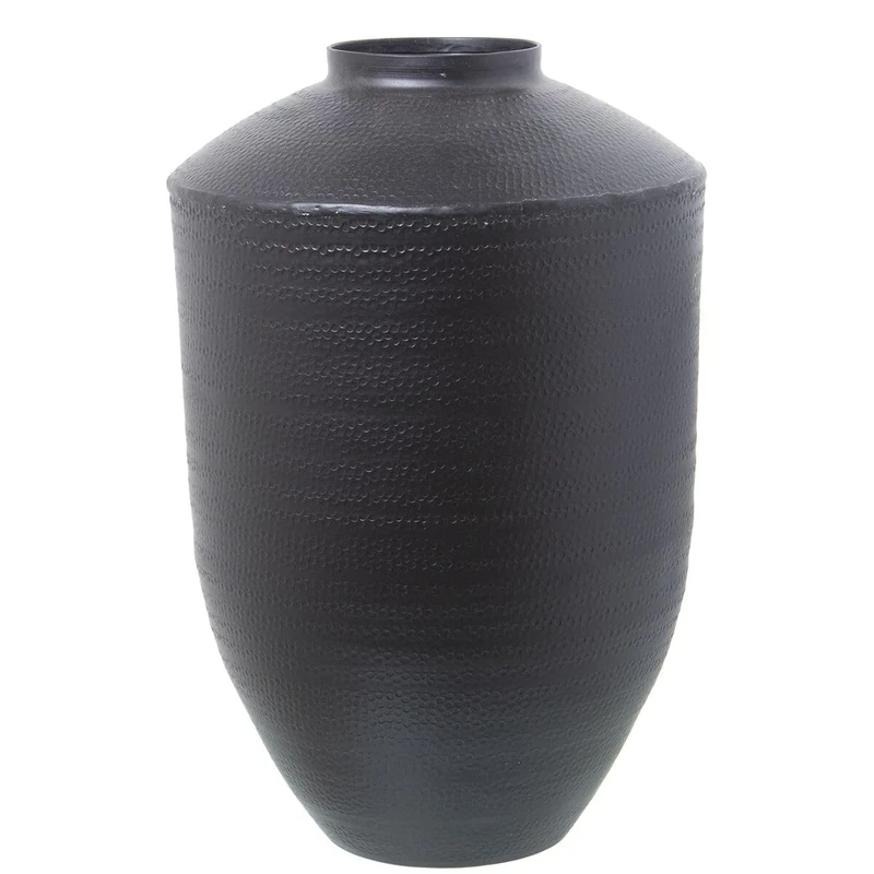 Alexandra House Living Vase Black Metal 25 x 26 x 396 cm
