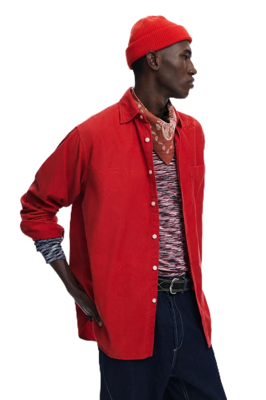 Desigual CAM_Corduroy, 3007 Burgundy, L