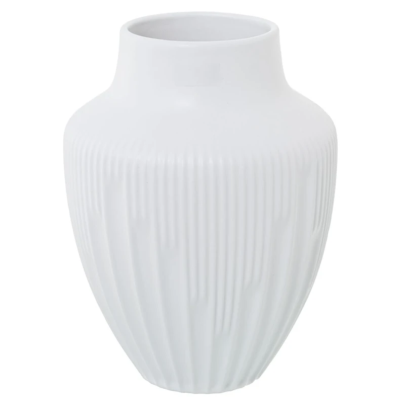 Alexandra House Living Ceramic White Vase 18 x 18 x 23 cm