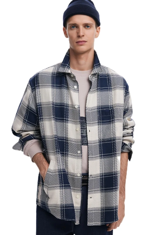 Desigual CAM_LUMBERJACK, 5000 NAVY, L