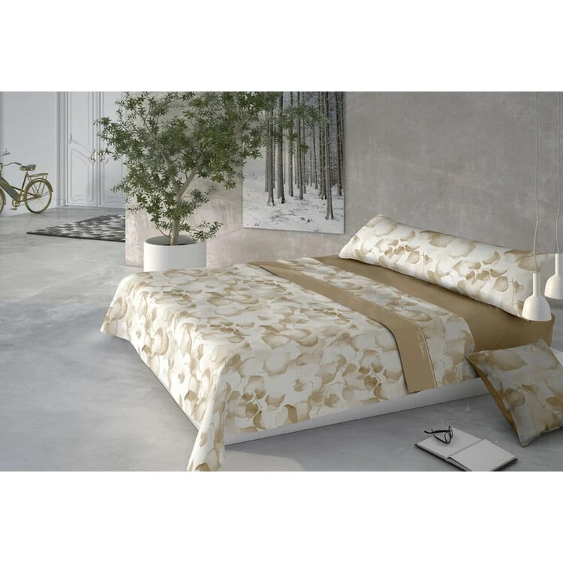 Pierre Cardin 3-Piece Sheet Set, 150 x 200 cm, 100% Polyester, Weight 210 g/m², Top Sheet Size 230 x 270 cm, Pillowcases 45 x 170 cm, Coralina Mariola Beige