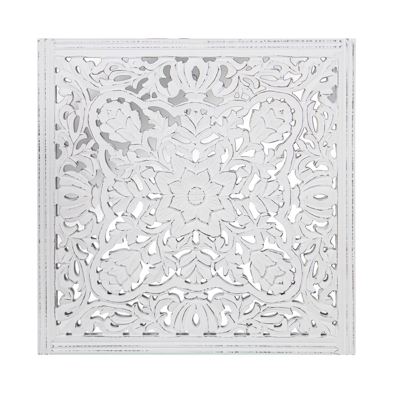 Alexandra House Living Decorative Altarpiece White Wood 5 x 58 x 58 cm - Image 1