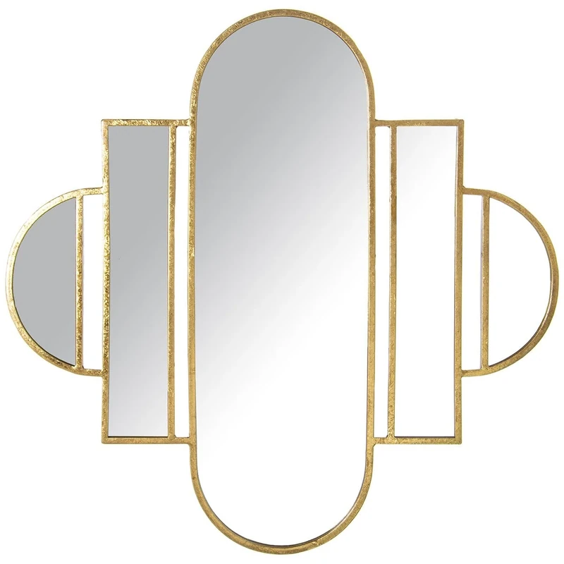 Alexandra House Living Gold Metal Wall Mirror 7 x 80 x 78 cm