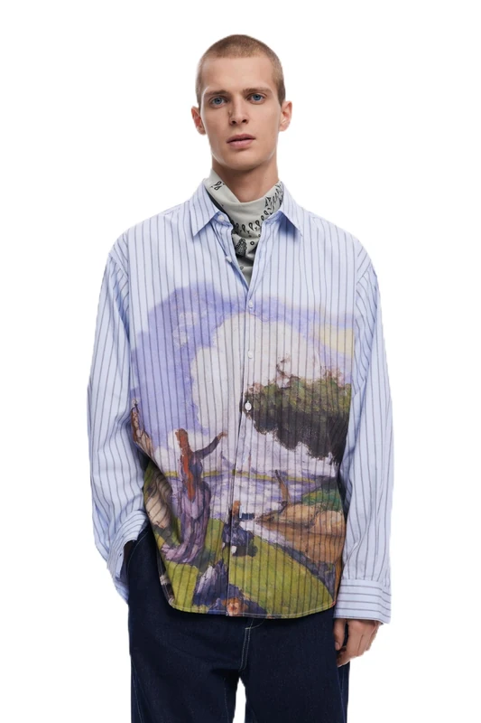 Desigual CAM_Artwork, 5057 Azul GRISACEO, M