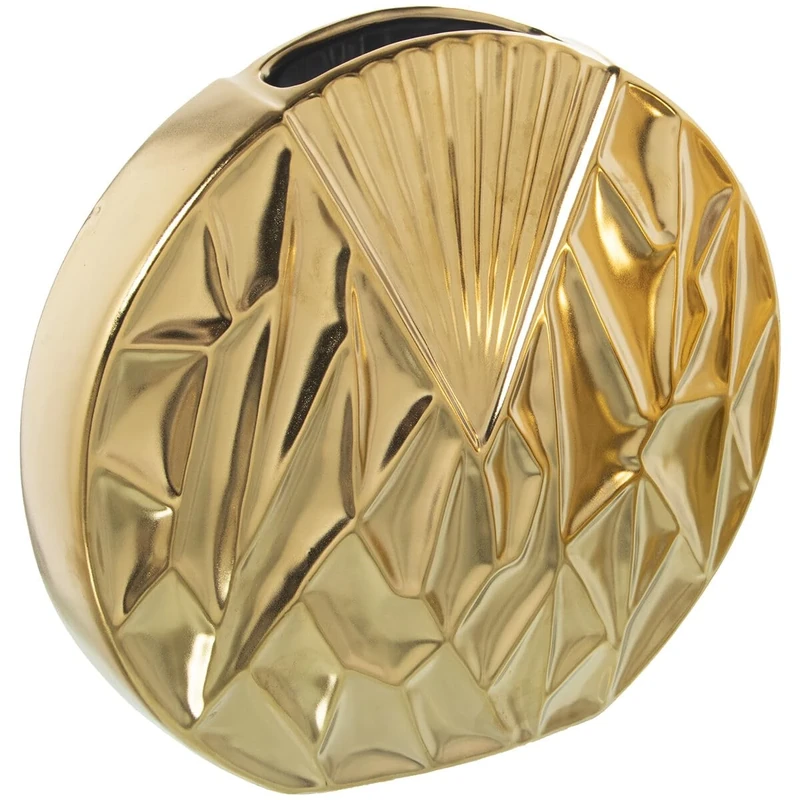 Alexandra House Living Golden Vase Ceramic 9 x 25 x 23 cm