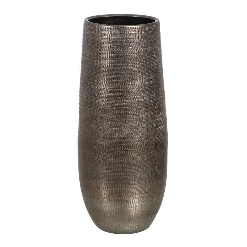 BigBuy Garden Ceramic Metal Planter 37 x 37 x 80 cm