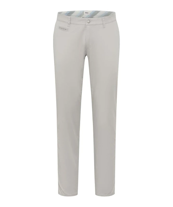 Brax Feel Good Style Fabio Men's Flat Front Trousers Modern Fit, 08 Platinum, 34 W/34 L