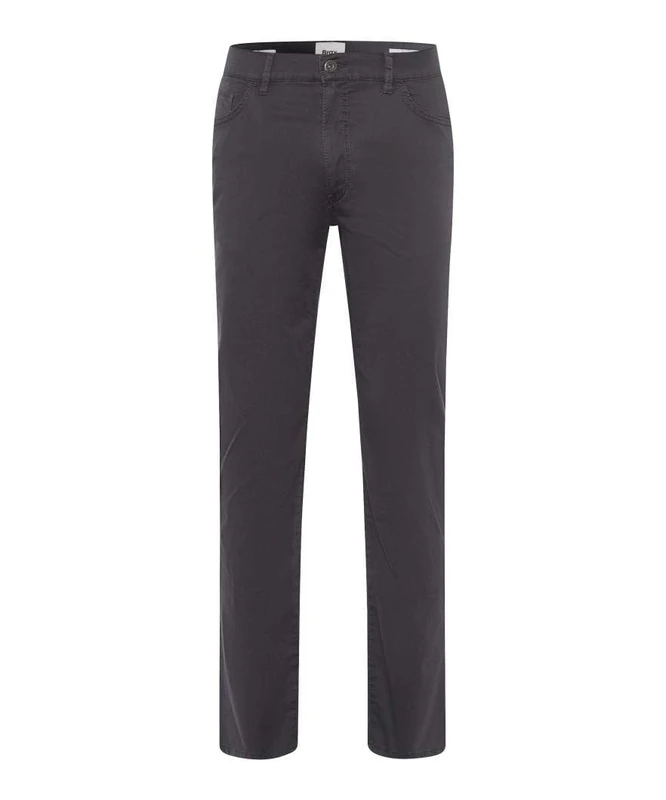 BRAX Men's Style Cadiz Ultralight Minimalprint Trouser, 04 Dark Grey, 32 W/34 L