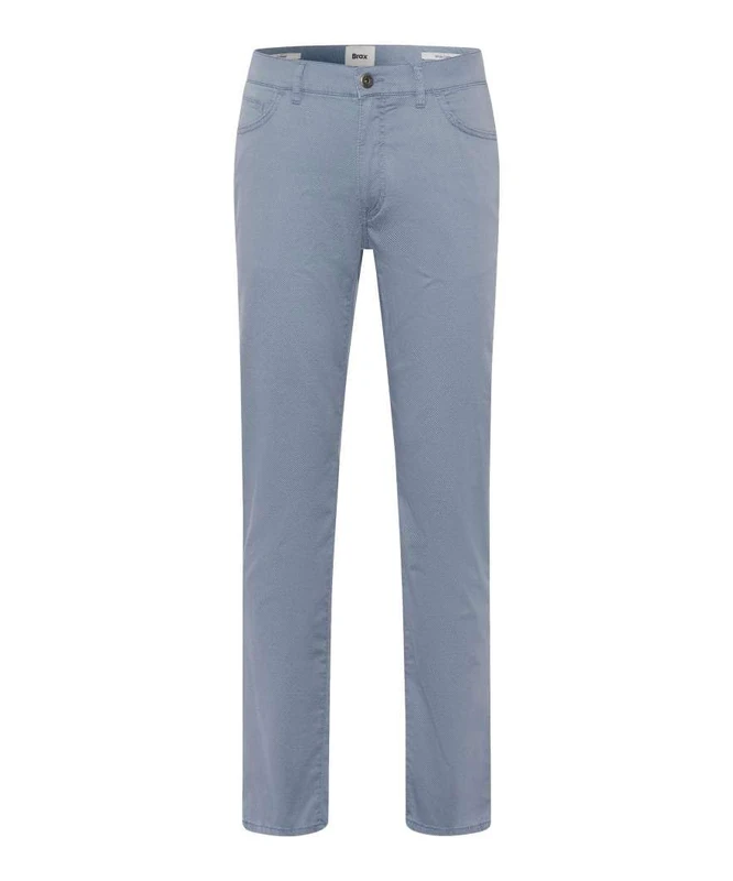 BRAX Men's Style Cadiz Ultralight Minimalprint Trouser, 26 Storm, 42 W/34 L
