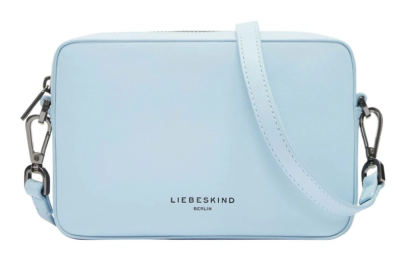 LIEBESKIND BERLIN Leather shoulder bag Hilla Camera Bag Iceberg light blue