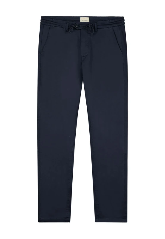 Dstrezzed Men's Lancaster Twill Knit Tapered Jogger Pants, Dark Navy, 32 W/32 L