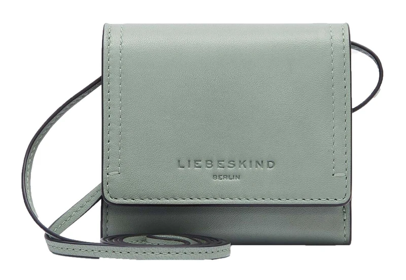 LIEBESKIND Berlin Leather Purse Sky Sheep Natural Wallet Forest Green