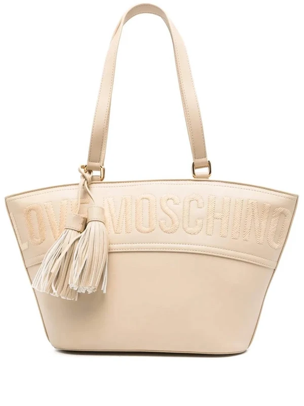 Love Moschino Women Poljc4285pp0mkj0104u Shoulder Bag, Beige, 44x23x10